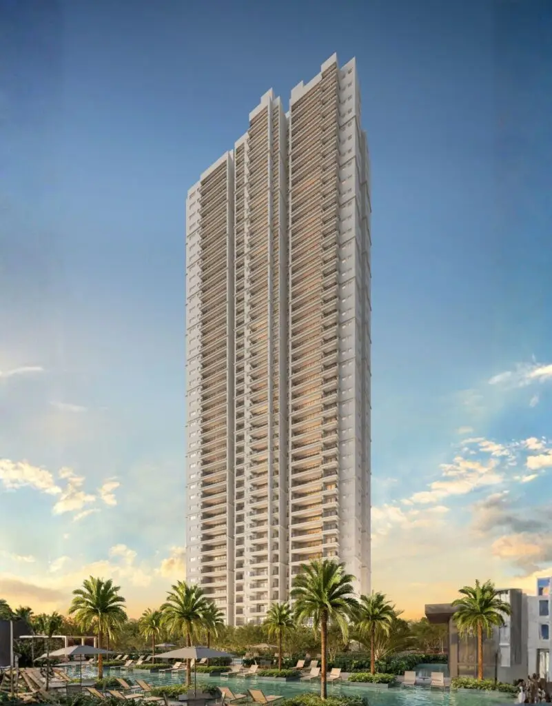 Edifício Jardim da Hípica em São Paulo com arquitetura moderna e luxuosa