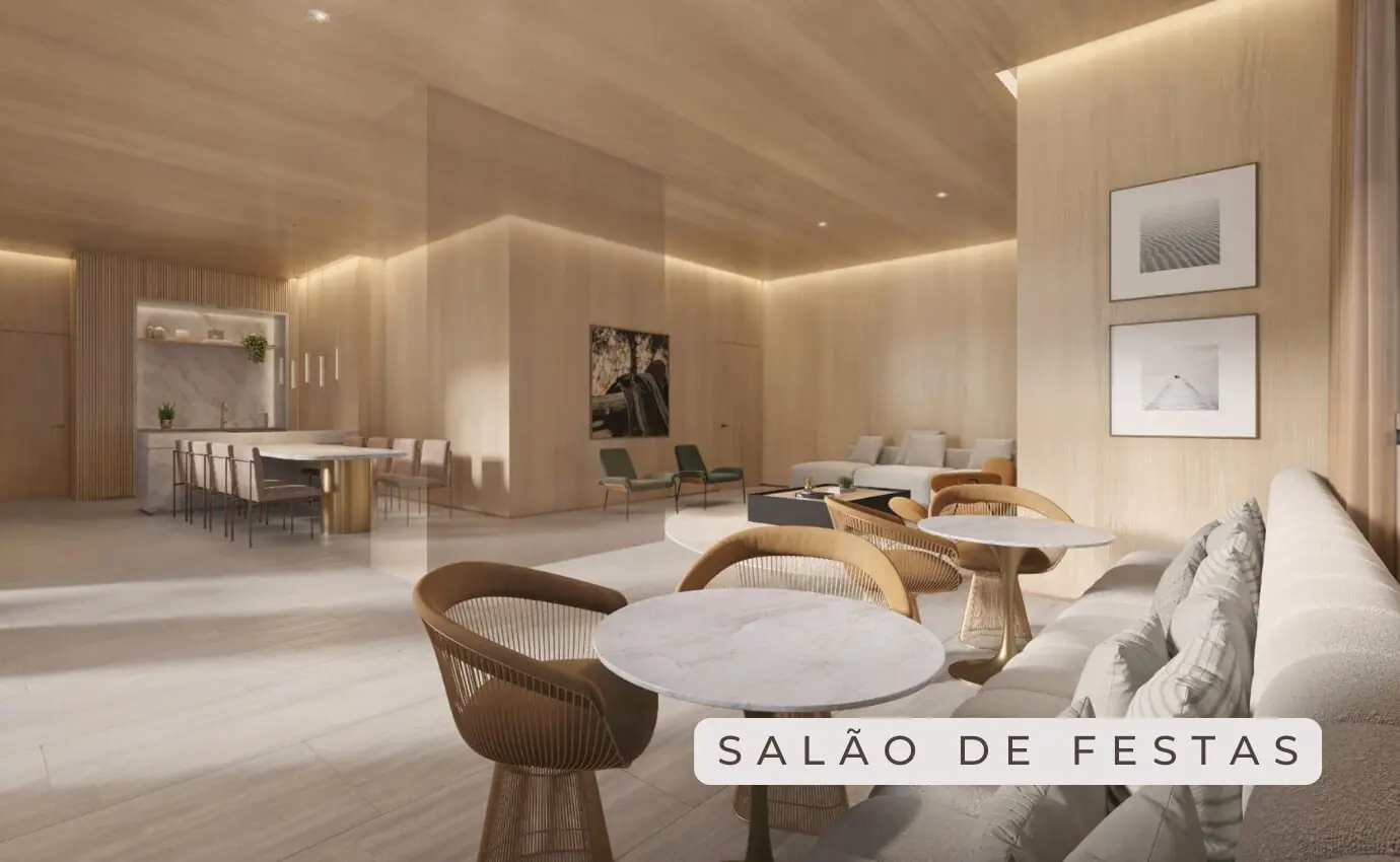 Moderno salão de festas, amplo e iluminado, ideal para eventos sociais